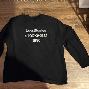 acne studios black long sleeve shirt tee